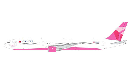 Pre-Order: 1:200 Gemini Jets Delta Air Lines Boeing 767-400 N845MH Pink Breast Cancer Livery - Final Approach Collectibles