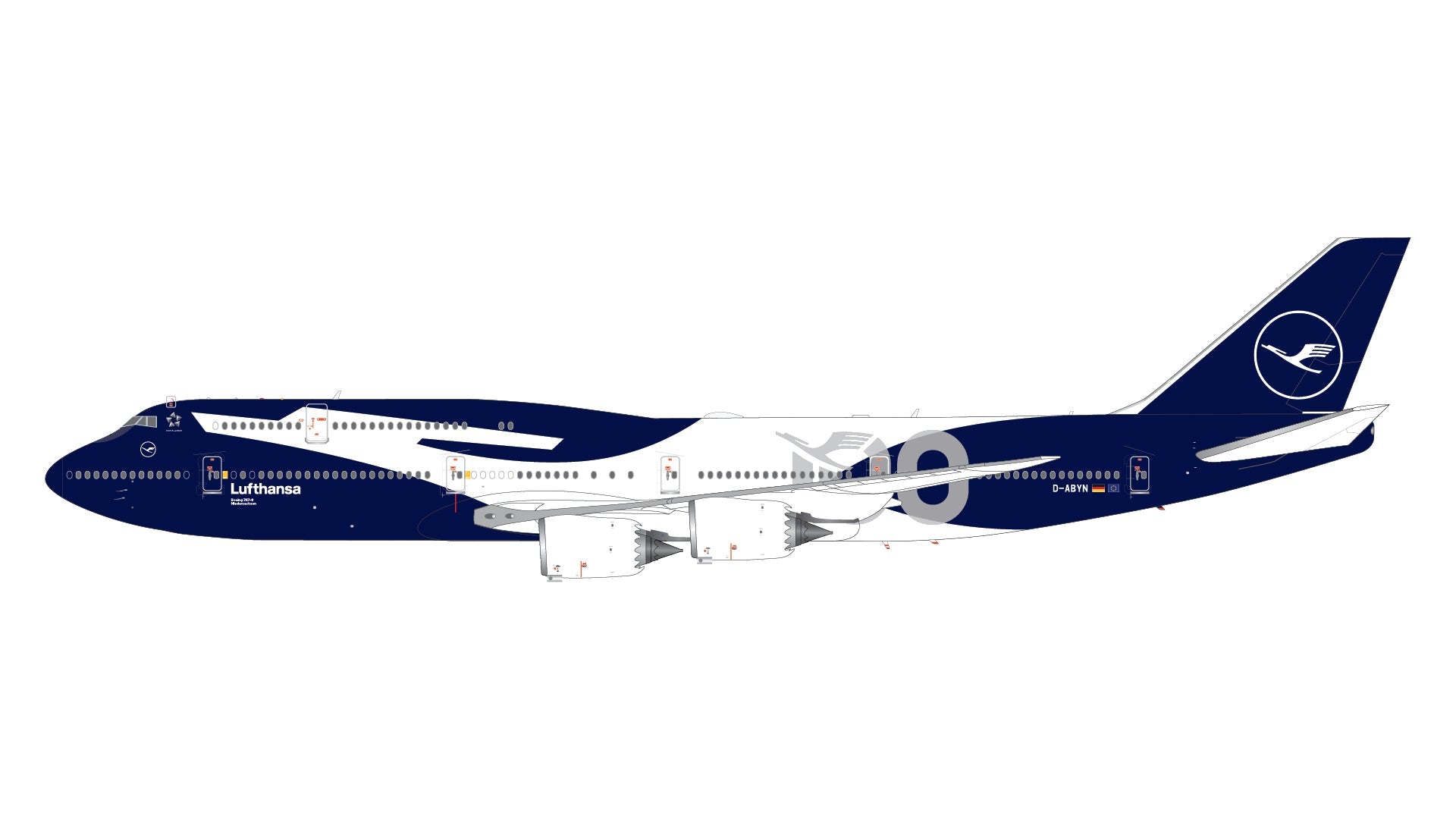 Pre Order: 1:200 Gemini Jets Lufthansa Boeing 747-8 D-ABYN 100 Livery - Final Approach Collectibles