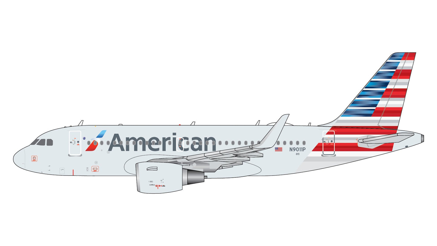Pre Order: 1:400 Gemini Jets American Airlines Airbus A319 N9011P - Final Approach Collectibles