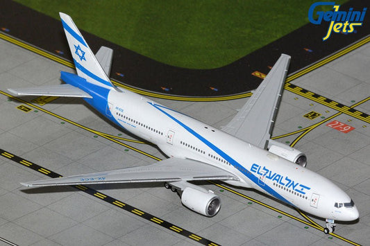 Pre-Order: 1:400 Gemini Jets El Al Israel Airlines Boeing 777-200ER 4X-ECE - Final Approach Collectibles
