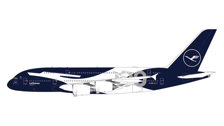 Pre-Order: 1:400 Gemini Jets Lufthansa Airbus A380 D-AIMH 100 Years Livery - Final Approach Collectibles