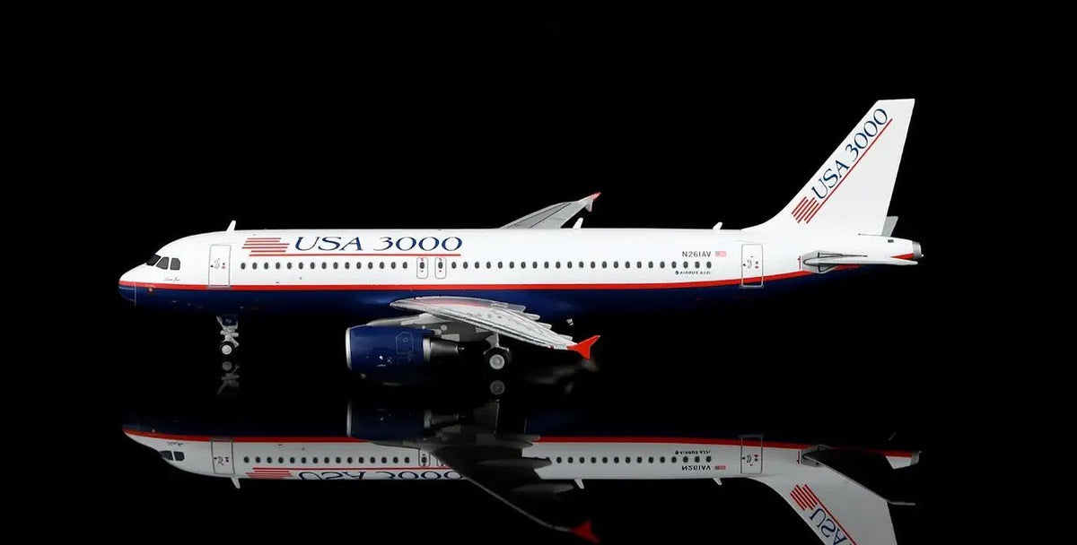 Pre-Order: 1:400 Legacy Jets USA 3000 Airbus A320 N261AV - Final Approach Collectibles