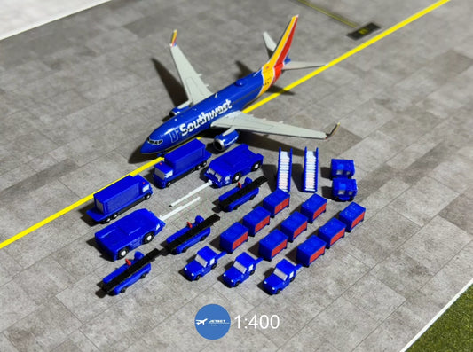 1:400 Jetset Models Scale Southwest Airlines GSE Set