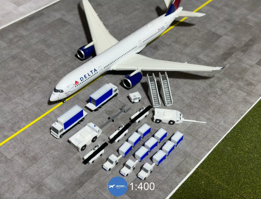 1:400 Jetset Models Delta Airlines GSE Set
