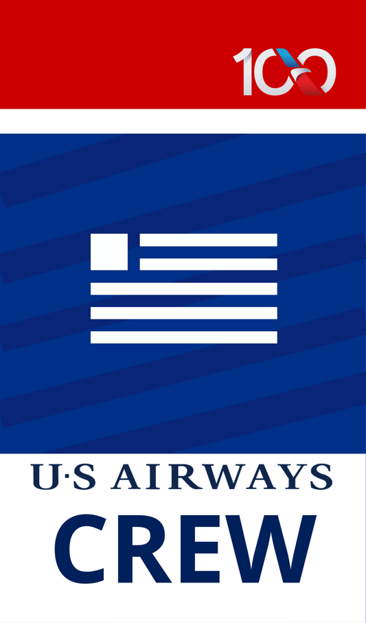 South Florida Aviation American Airlines US Airways Retro 100 Crew Bag Tag - Final Approach Collectibles